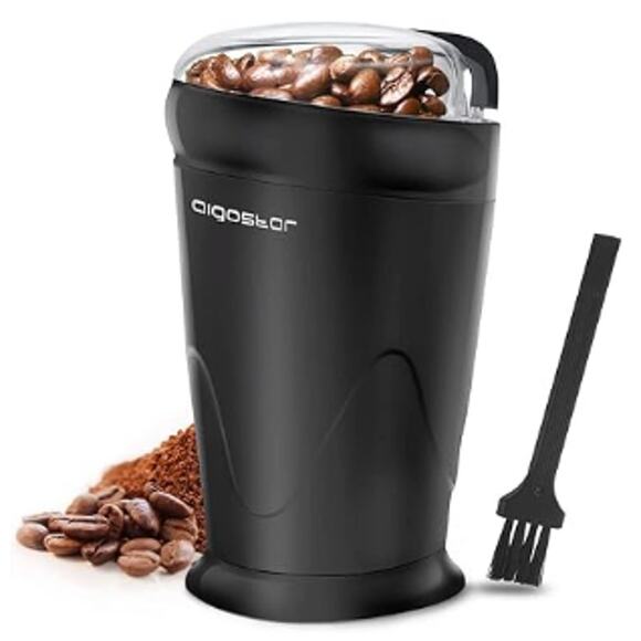 Large Capacity Coffee Grinder Electric w/One Touch Operation- Black - Picture 1 of 5